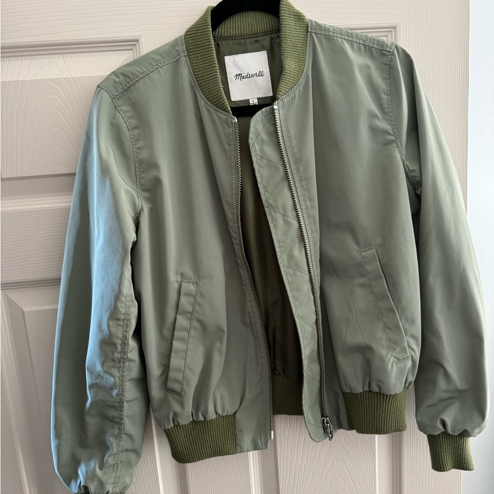 Madewell Green Bomber Jacket